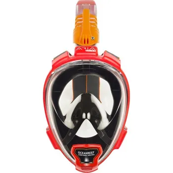 Potápěčská maska Maska celoobličejová ARIA QR, OCEAN REEF červená L/XL