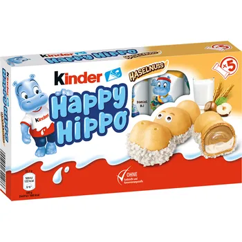 Cukrovinka Ferrero kinder Happy Hippo oříšek 5ks, 103g