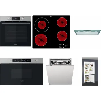 Set domácích spotřebičů WHIRLPOOL OMK58CU1SX + WHIRLPOOL AKT 8130/NE + WHIRLPOOL AKR 650/1 IX + WHIRLPOOL MBNA910X + WHIRLPOOL WIO 3O540 PELG + WHIRLPOOL ART 66112