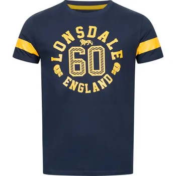 Pánské tričko Pánské tričko Lonsdale Lonsdale modrá | hořčicová 2001410
