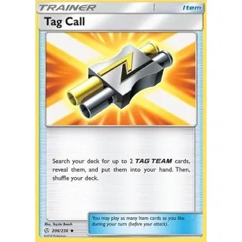 Karetní hra Pokémon CEC 206/236 Tag Call - Cosmic Eclipse Stav: Excellent, Verze: NORMAL