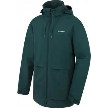 Pánská softshellová bunda Husky Pánský hardshell kabát Nevr M dk. green