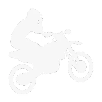 Samolepící dekorace SAMOLEPKA Motorka 027 pravá motokros (09 - bílá) NA AUTO, NÁLEPKA, FÓLIE, POLEP, TUNING, VLASTNÍ TEXT, TISK, AUTOSAMOLEPKY.cz, POLEPY, OBRÁZEK, LOGO, SAMOLEPKY