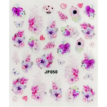 Zdobení na nehty - Nálepky 5D květiny JP050