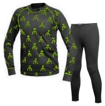 Triko + spodky CRAFT Pro Basic Junior (komplet) černá Velikost: 110-116