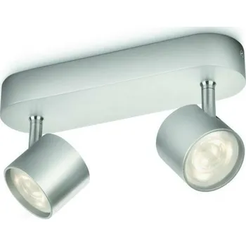 Bodové svítidlo Philips 56242/48/16 Star bodové LED svítidlo 2x4,5W 1000lm 2700K stmívatelné IP20, hliník