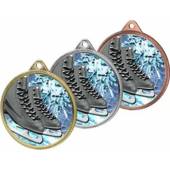 Poháry Bauer Kovová medaile MDL001M35 | Bruslení