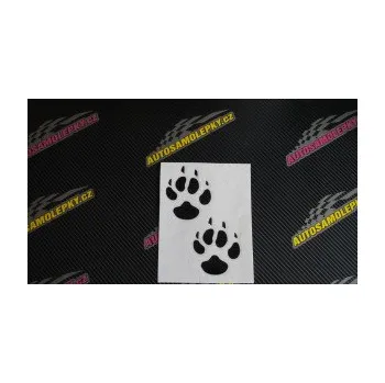 samolepka Tlapky 002 (06 - oranžová) SAMOLEPKA NA AUTO, NÁLEPKA, FÓLIE, POLEP, TUNING, VLASTNÍ TEXT, TISK, AUTOSAMOLEPKY.cz, POLEPY, OBRÁZEK, LOGO, 3D STICKERS