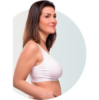 Těhotenská podprsenka CARRIWELL Original mateřská a kojící podprsenka - BÍLÁ 2024 Velikost: L