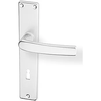 Dveřní kování Dveřní kování ACT Lara HR (F1), klika levá / koule, Otvor na cylindrickou vložku PZ, AC-T F1 (hliník stříbrný), 72 mm