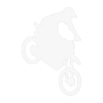 Samolepící dekorace Motorka 016 pravá motokros (09 - bílá) SAMOLEPKA NA AUTO, NÁLEPKA, FÓLIE, POLEP, TUNING, VLASTNÍ TEXT, TISK, AUTOSAMOLEPKY.cz, POLEPY, OBRÁZEK, LOGO, 3D STICKERS