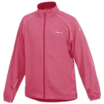 Běžecké oblečení Běžecká bunda CRAFT Run Wind dětská růžová Velikost: 110-116