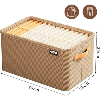 Úložný box Úložný box pro organizaci šatníku - 1 mřížka-Khaki L