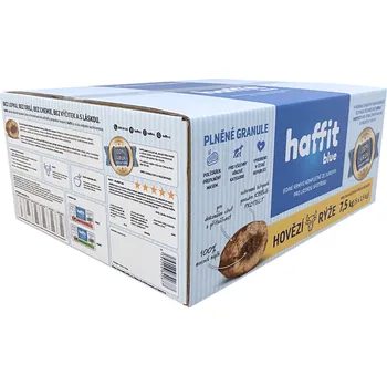 Krmivo pro psa Haffit BLUE polštářky s masem kuřecí rýže 7,5 kg