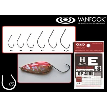 Rybářský háček Přívlačové rybářské háčky Vanfook SP-41 BL - vel. 2