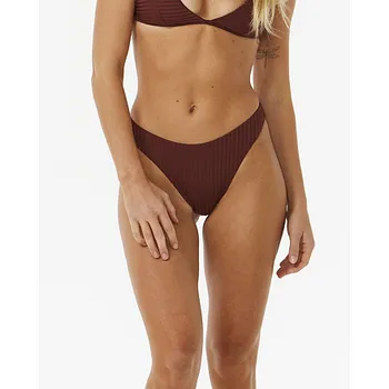 Dámská móda Plavky Rip Curl PREMIUM SURF HI LEG SKIMPY Plum velikost M