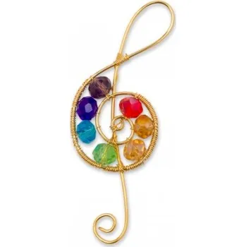 Party dekorace Ozdoba Houslový klíč s kamínky