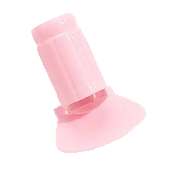 Gelové razítko růžové - se stěrkou XXL