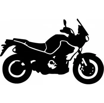 Samolepicí dekorace na vozidlo Samolepka motorkář na auto - cestovní enduro