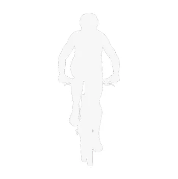 Polep vozidla SAMOLEPKA Cyklista 002 pravá (09 - bílá) NA AUTO, NÁLEPKA, FÓLIE, POLEP, TUNING, VLASTNÍ TEXT, TISK, AUTOSAMOLEPKY.cz, POLEPY, OBRÁZEK, LOGO, SAMOLEPKY