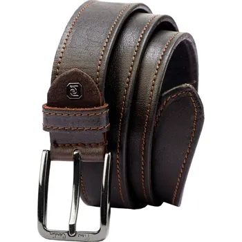 Opasek Pánský kožený opasek Pierre Cardin 5072 délka 130/115 cm tmavěhnědý