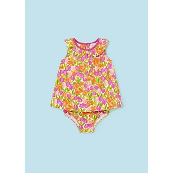 Kojenecké šaty Mayoral šaty s kalhotkami 1930 barva: růžová, Rozměr: 74