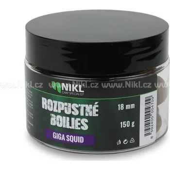 Boilies Nikl - Rozpustné boilies Giga Squid 24mm, 150g