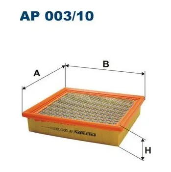 Vzduchový filtr Vzduchový filtr FILTRON AP 003/10