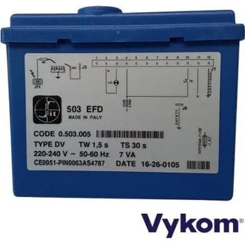 Příslušenství ke kotli Řídící a zapalovací automatika SIT 503 EFD-DV, Tw 1,5 s, Ts 30 s