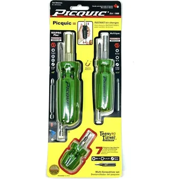 Šroubovák Sada šroubováků s bity Family Combo Pack Picquic - zelená