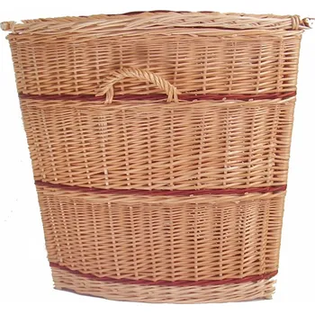Koš na prádlo Proutěný koš na prádlo rohový střední