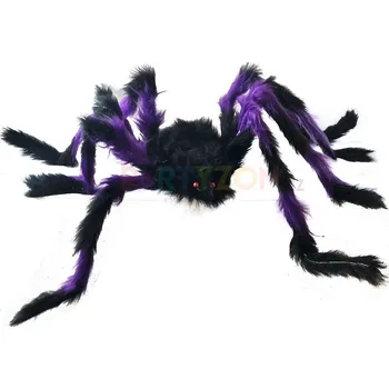 Karnevalový doplněk Velký strašidelný pavouk 80 cm (mix)