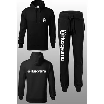 MMO Tepláková souprava s dlouhým rukávem Husqvarna Černá 3XL, 4XL