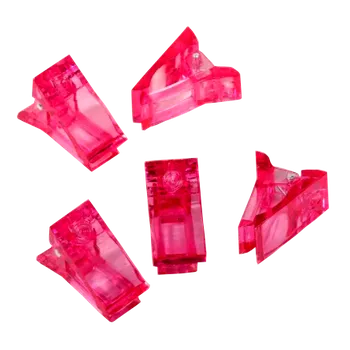 Klipsa (klip) růžová na dual formy / na polygel 1ks