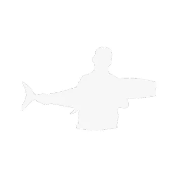 Polep vozidla SAMOLEPKA Rybář 006 pravá (09 - bílá) NA AUTO, NÁLEPKA, FÓLIE, POLEP, TUNING, VLASTNÍ TEXT, TISK, AUTOSAMOLEPKY.cz, POLEPY, OBRÁZEK, LOGO, SAMOLEPKY