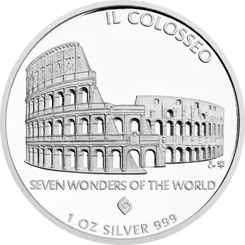 Sedm divů světa - Colosseo 2015 1 Oz Ag proof