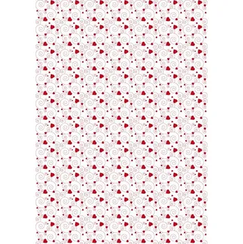 Kancelářský papír Papír A4, spirálky červeno/bílý, 170 g - jednostranný