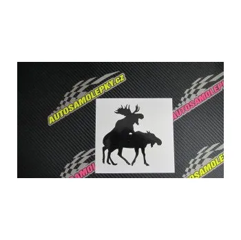 Samolepící dekorace SAMOLEPKA Losí láska 001 pravá (17 - šedá) NA AUTO, NÁLEPKA, FÓLIE, POLEP, TUNING, VLASTNÍ TEXT, TISK, AUTOSAMOLEPKY.cz, POLEPY, OBRÁZEK, LOGO, SAMOLEPKY