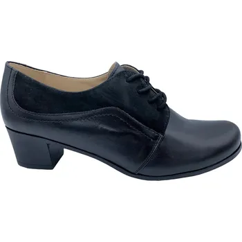 Dámské kozačky Dámská kožená mokasína na podpatku Barton 2345 černá Velikost: 38 (EU)