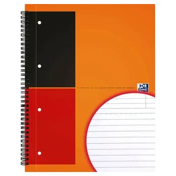 Zápisník Oxford, Zápisník International Filingbook, A4+, 100 listů, linkovaný, oranžová