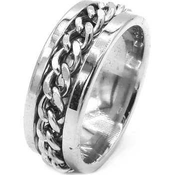 Prsten Steel Jewelry Prsten ROTAČNÍ Chirurgická ocel RI240129 Velikost: 11 (EU: 64 - 66) dárkové balení zdarma