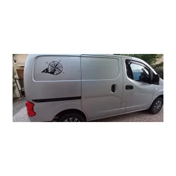 Samolepící dekorace SAMOLEPKA Kompas 003 pravá hory (09 - bílá) NA AUTO, NÁLEPKA, FÓLIE, POLEP, TUNING, VLASTNÍ TEXT, TISK, AUTOSAMOLEPKY.cz, POLEPY, OBRÁZEK, LOGO, SAMOLEPKY