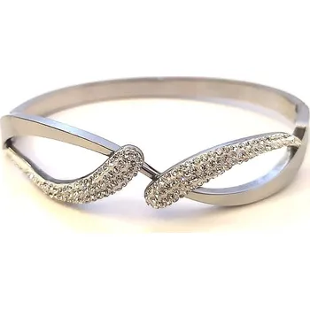 Náramek Náramek chirurgická ocel s kamínky Swarovski (Ocelový náramek s kamínky)