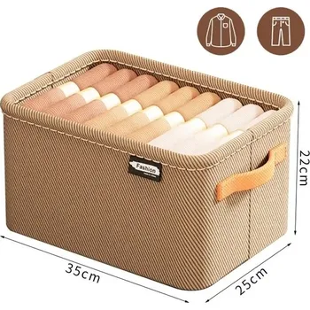 Úložný box Úložný box pro organizaci šatníku - 1 mřížka-Khaki S