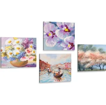 Obraz Dovido Set obrazů Benátky a krásy přírody