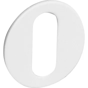 Dveřní kování Dveřní rozeta MP VM - 1R (WS - bílá matná), BB rozeta s otvorem na obyčejný klíč, Otvor pro obyčejný klíč BB, MP WS (bílá mat)