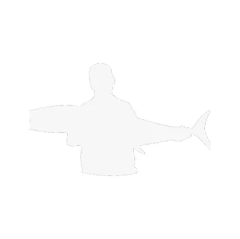 Polep vozidla SAMOLEPKA Rybář 006 levá (09 - bílá) NA AUTO, NÁLEPKA, FÓLIE, POLEP, TUNING, VLASTNÍ TEXT, TISK, AUTOSAMOLEPKY.cz, POLEPY, OBRÁZEK, LOGO, SAMOLEPKY