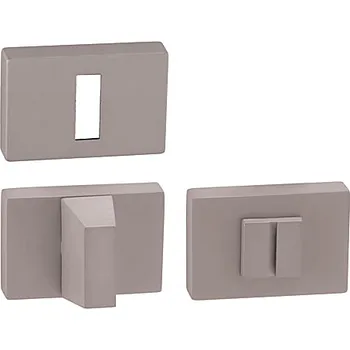 Dveřní kování Dveřní rozeta MP TI RT 52x35 mm (NP), Otvor pro obyčejný klíč BB, MP NP (nikl perla)