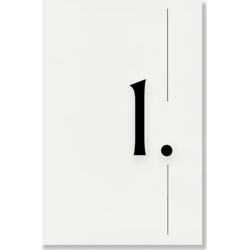 Party nádobí Personal Číslo stolu - Simple Zvolte množství: od 11 ks do 30 ks