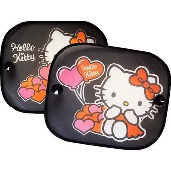 Podsedák do auta KAUFMANN Stinítko textilní boční HELLO KITTY 2ks